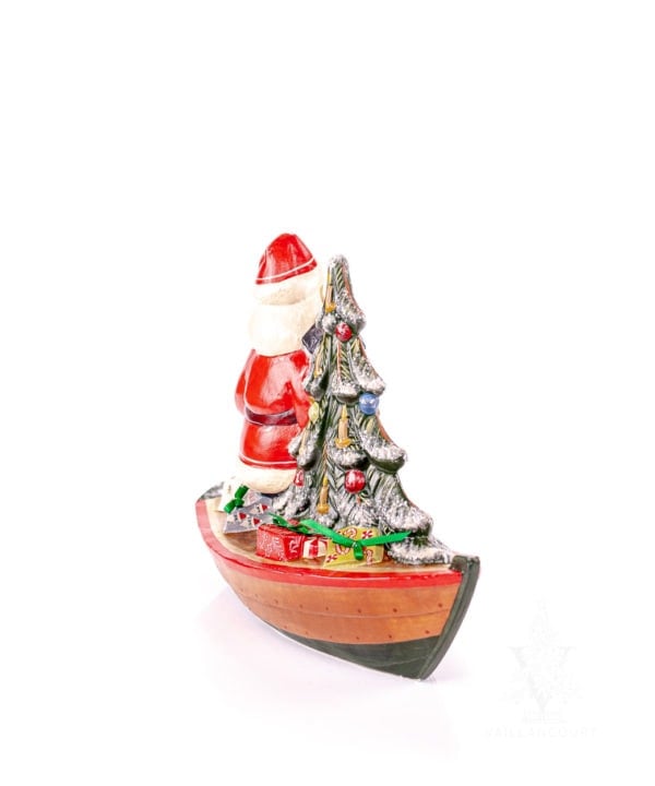 Santa Delivering Brant Point Toy On Nantucket Dory from Vaillancourt