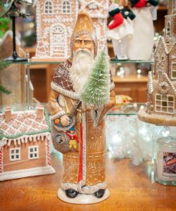 Statement Gingerbread Father Christmas With Toys and Instruments