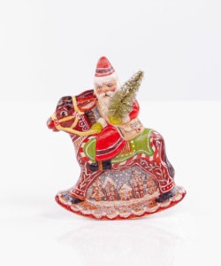 Gingerbread Village Rocking Santa