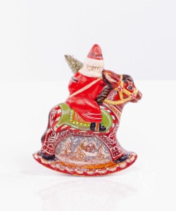 Gingerbread Village Rocking Santa