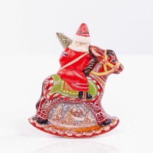 Gingerbread Village Rocking Santa