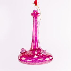 Glass Hummingbird Feeder (Red)