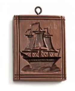 Three Masted Ship Cookie Mould Reproduction
