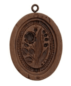 Lily of the Valley with Rose Cookie Mould Reproduction