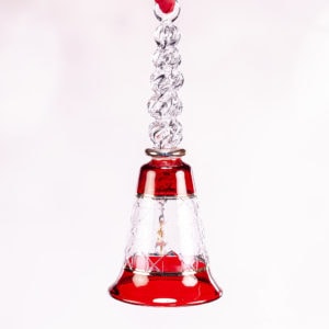 Red Bell Egyptian Glass Ornament