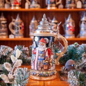Father Christmas with Silent Night Stein by King Werk