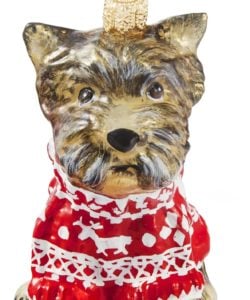 Yorkie In Nordic Sweater Ornament