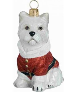Westie Santa Paws Ornament