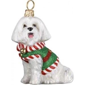 Maltese Lttle Yelper Ornament
