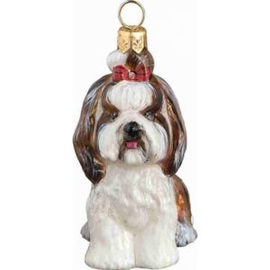 Shih Tzu Bro with White Ornament