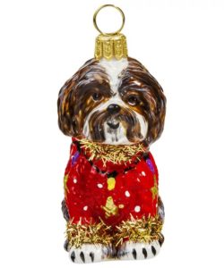 Shih Tzu Ugly Christmas Sweater Ornament