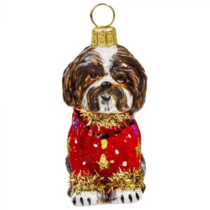 Shih Tzu Ugly Christmas Sweater Ornament