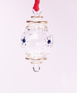 Multi Colored Raised Egyptian Glass Ornament