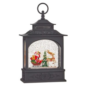 Snowglobe Lantern Santa