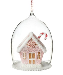 Gingerbread House  Cloche Ornament