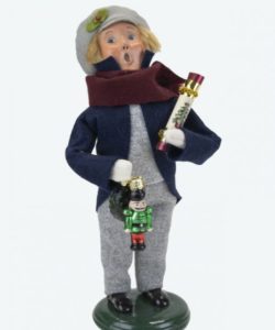 Byers' Choice Boy with Glass Ornaments