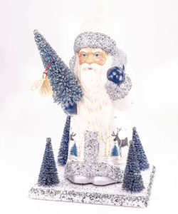Ino Schaller Santa With White Reindeer Design