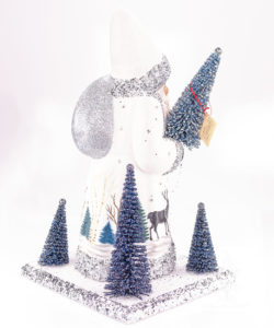 Ino Schaller Santa With White Reindeer Design