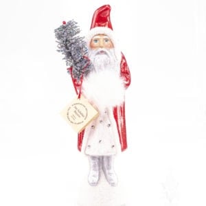 Ino Schaller Santa Red With Glitter & Crystals