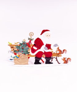 Santa In The Park by Wilhelm Schweizer