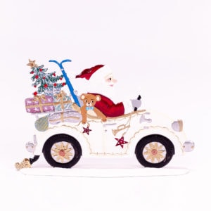 Santa Driving Automobile by Wilhelm Schweizer