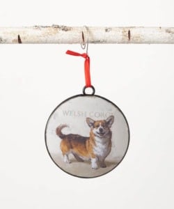 Welsh Corgi Metal Ornament by Darren Gygi