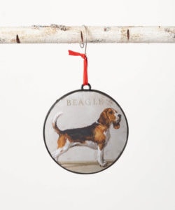 Beagle Metal Ornament by Darren Gygi