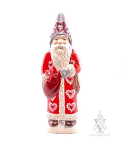 Valentine Santa with Candy Hearts