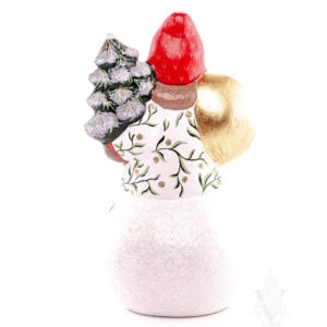 Santa on Snowball with Gold Sack