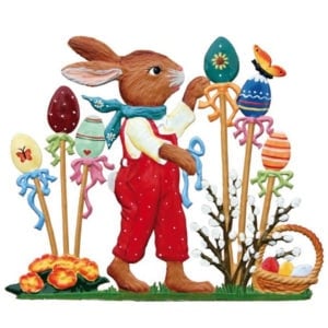 Easter Gardener Bunny by Wilhelm Schweizer