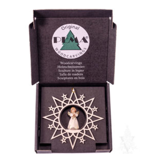 Praying Bell Angel in Hanging Clouds Star by PEMA