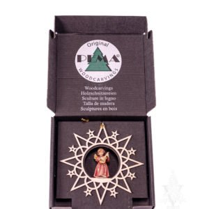 Bell Angel with Guitar in Hanging Clouds Star by PEMA