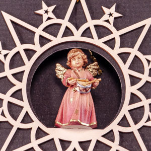 Bell Angel with Drum in Hanging Clouds Star by PEMA