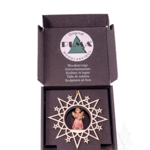 Bell Angel with Drum in Hanging Clouds Star by PEMA