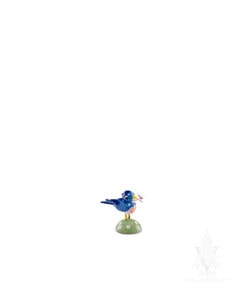 Tiny Blue Bird Delivering Love Letter by Wendt & Kühn
