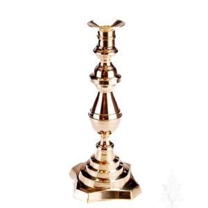 Solid Brass Colonial Candlestick