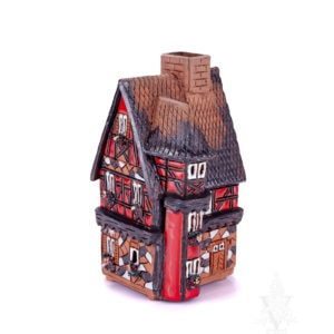 Keramik Half Timber House Red