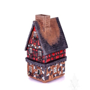 Keramik Half Timber House Red