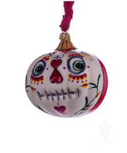 Day of the Dead Pumpkin Ornament