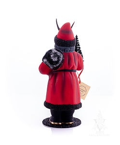 Ino Schaller Red Krampus With Black Tree