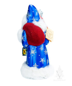 Dark Blue Santa With Tree & Lantern