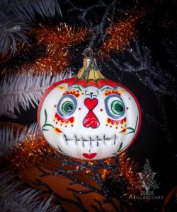 Day of the Dead Pumpkin Ornament