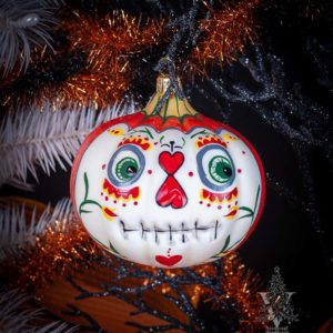Day of the Dead Pumpkin Ornament