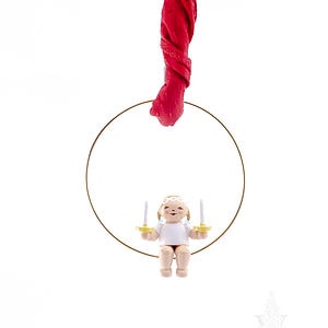 Christmas Tree Angel in Ring with Candles by Wendt & Kühn