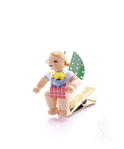 Blonde Angel with Gifts On Clip by Wendt & Kühn