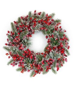 Iced Pine and Berry Wreath