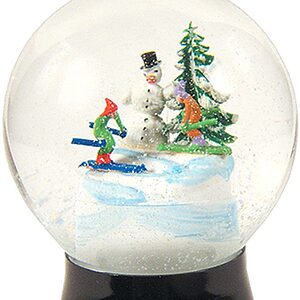 Perzy Snowglobe - Medium Snowman Skier