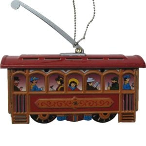 Collectible Tin Ornament - Cablecar