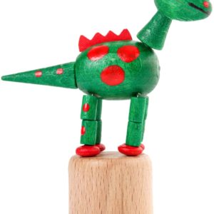 Dregeno Push Toy - Wobbly Green Dinosaur