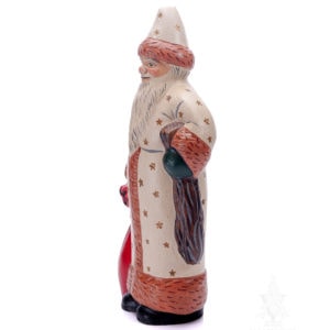 White Coat Father Christmas with Gold Stars (Edition of 5)
